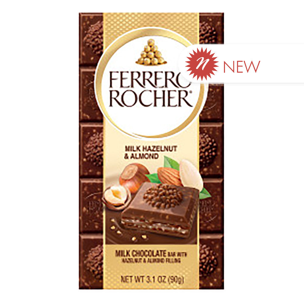 Wholesale Ferrero Rocher Milk Hazelnut With Almond 3.1 Oz Bar Bulk