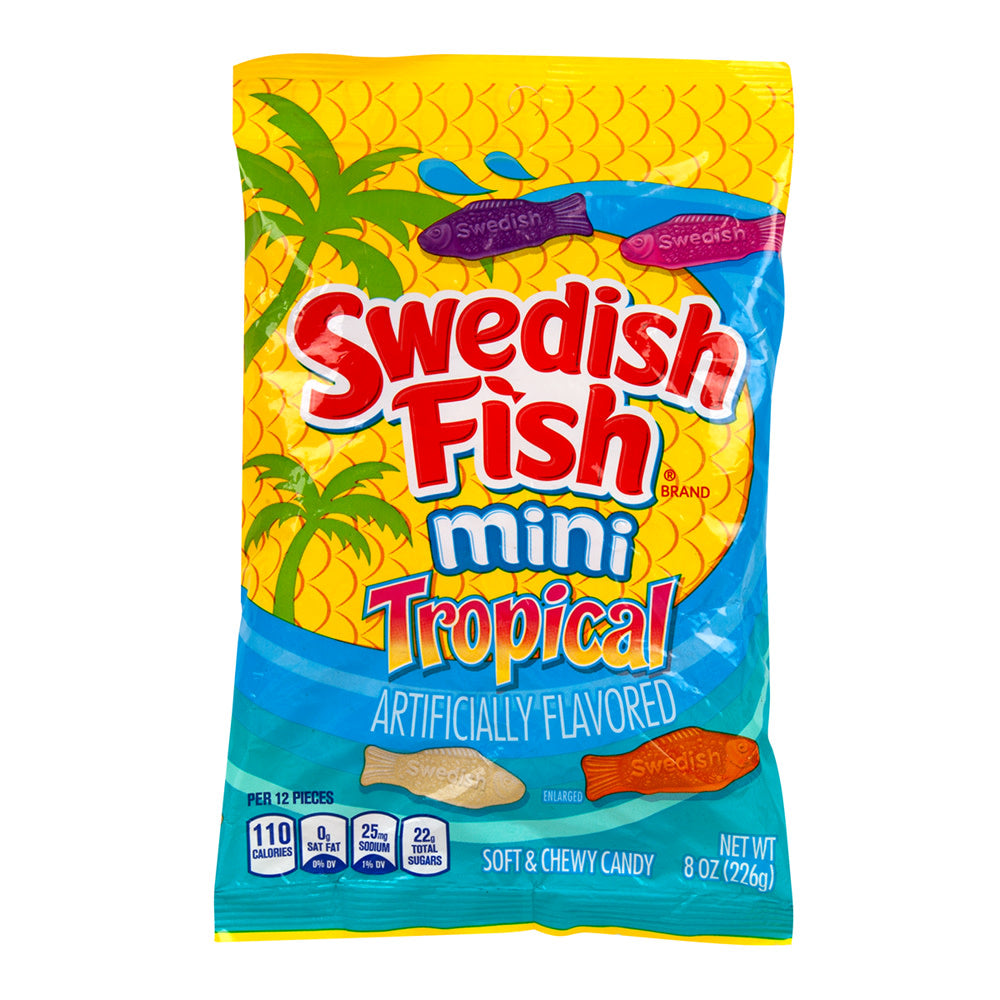 Swedish Fish Tropical 8 Oz