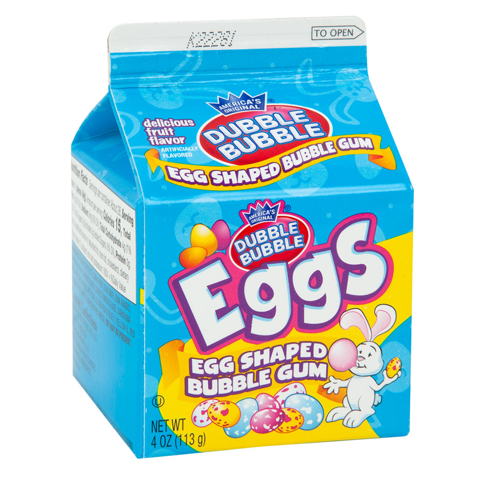 Wholesale Dubble Bubble Bubble Gum Eggs 4 Oz Carton- Bulk