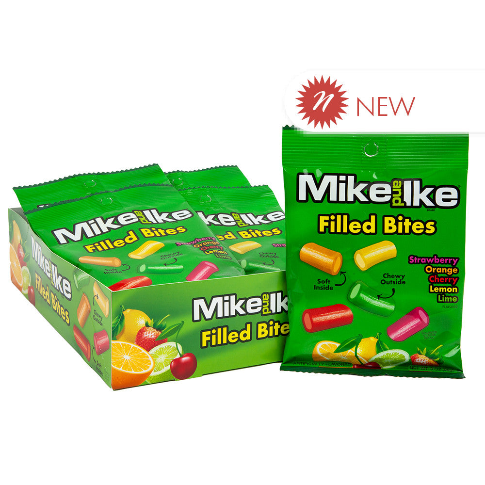Wholesale Mike & Ike Filled Licorice Bites 3 Oz Pouch Bulk