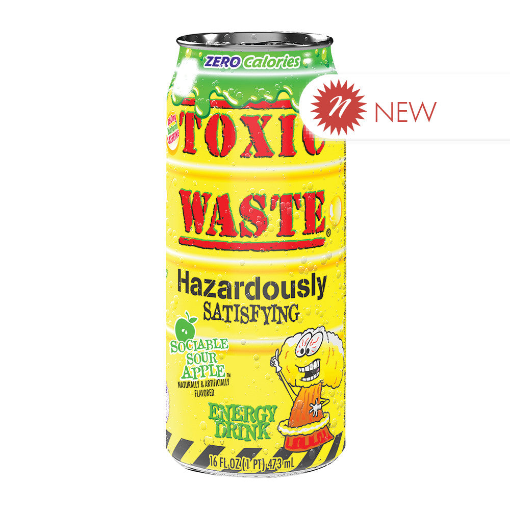 Toxic Waste Sour Apple Energy Drink 16 Oz *Not For Sale In Canada*
