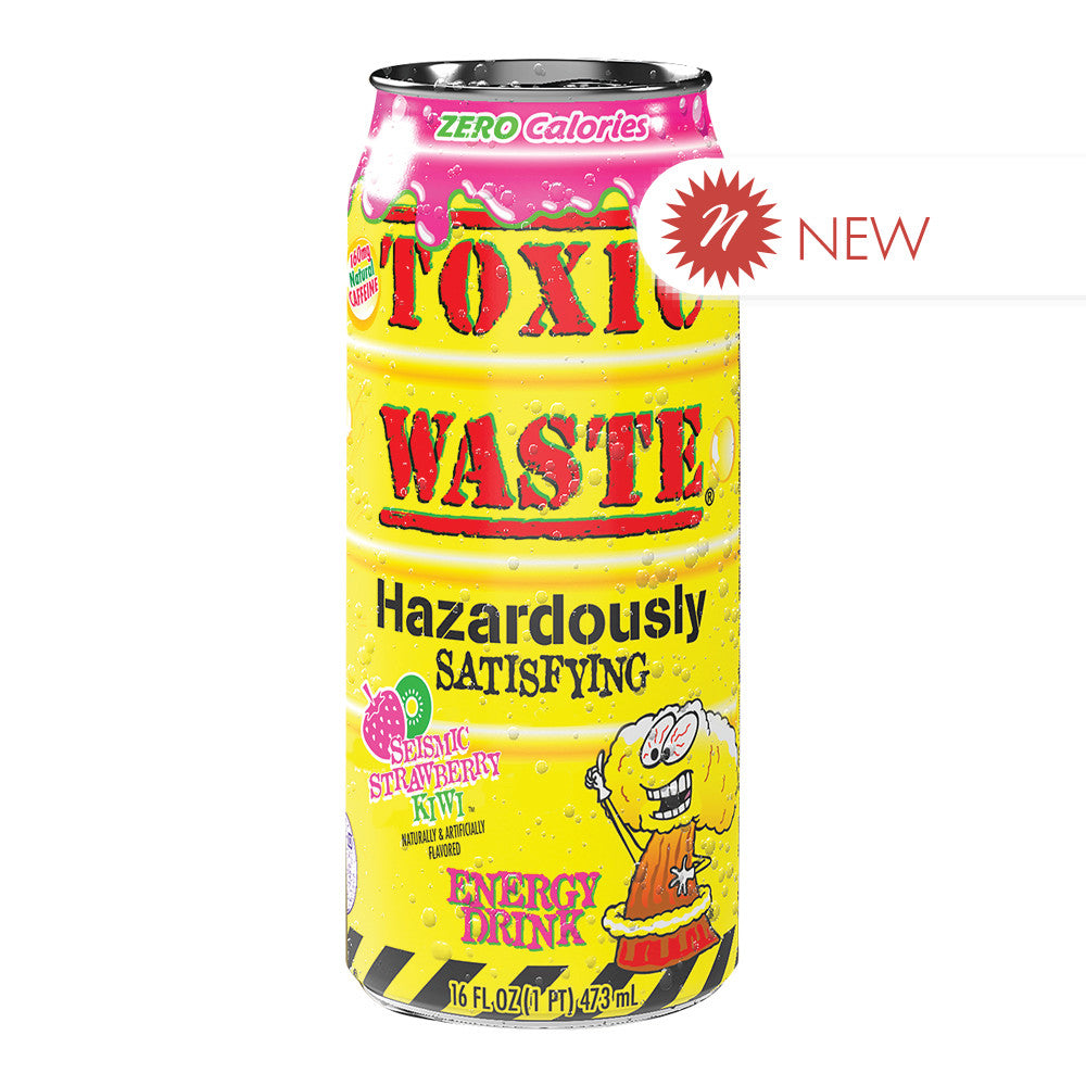 Toxic Waste Strawberry Kiwi Energy Drink 16 Oz *Not For Sale In Canada*