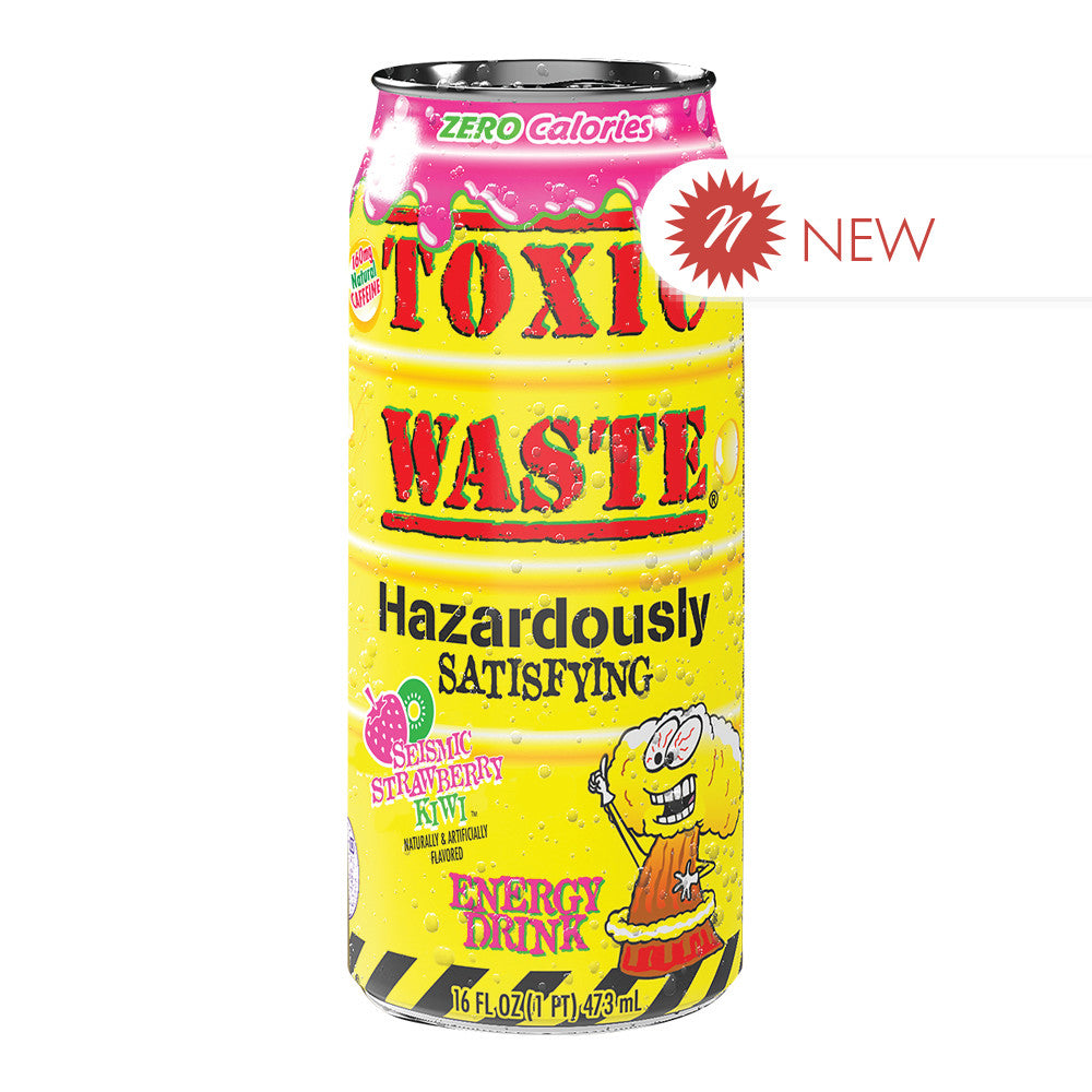 Wholesale Toxic Waste Strawberry Kiwi Energy Drink 16 Oz *Not For Sale In Canada*- Bulk