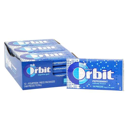 Wholesale Orbit Sugar Free Peppermint Gum- Bulk