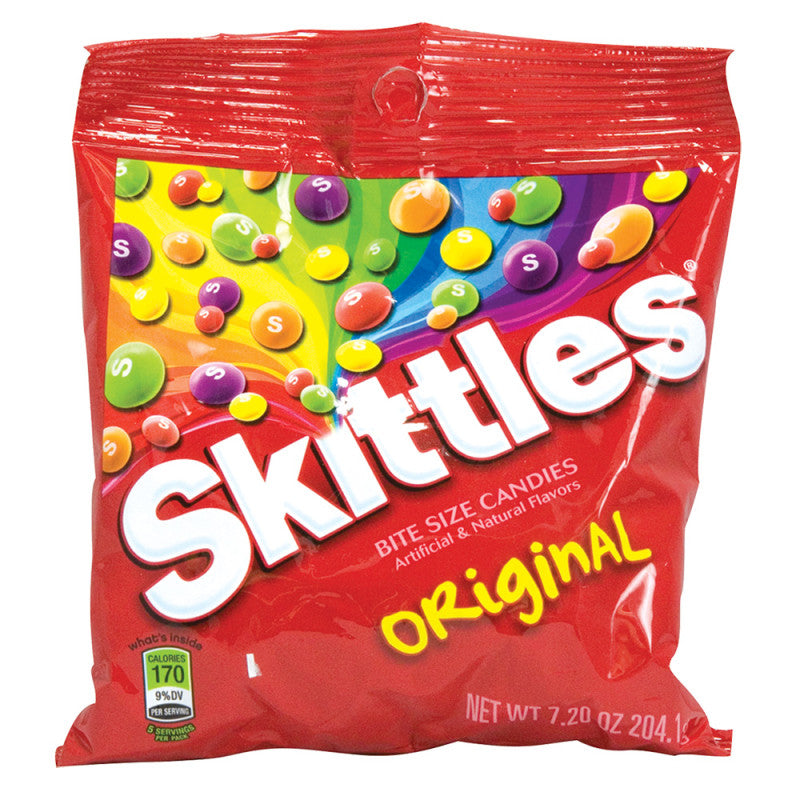 Wholesale Skittles Original 7.2 Oz Peg Bag- Bulk
