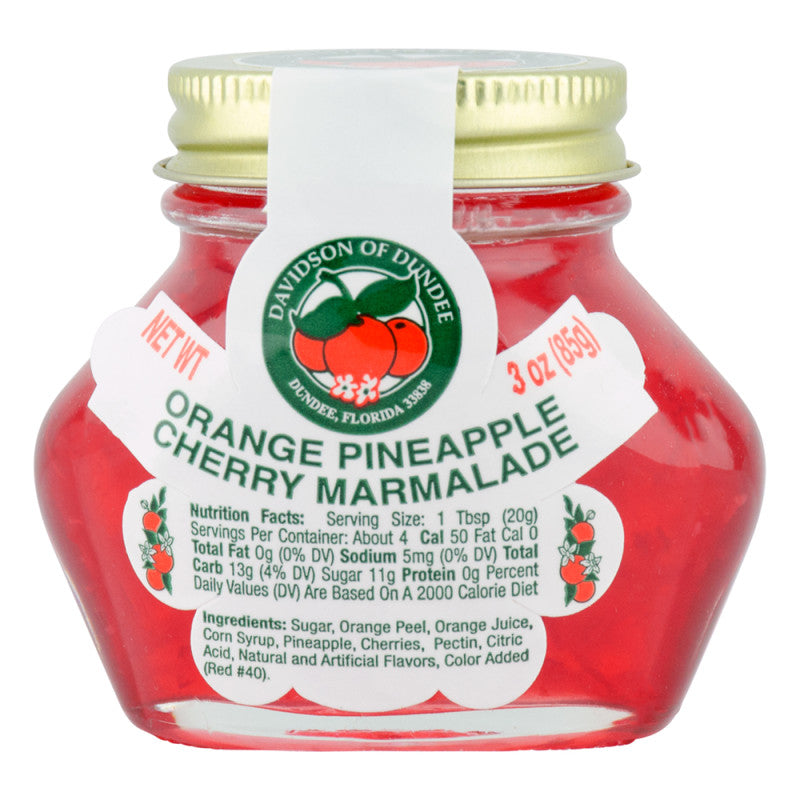 Wholesale Dod Orange Pineapple Cherry Marmalade 3 Oz Jar *Fl Dc Only*- Bulk