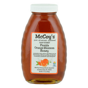 Wholesale Mccoy'S Orange Blossom Honey 1 Lb Glass Bottle *Fl Dc Only* 6ct Box Bulk