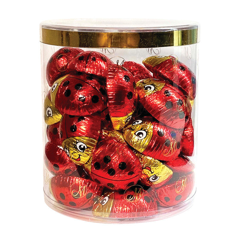 Wholesale Madelaine Milk Chocolate Foiled Lady Bugs- Bulk
