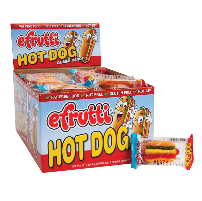 Wholesale Efrutti Mini Gummi Hot Dog 0.32 Oz Bulk
