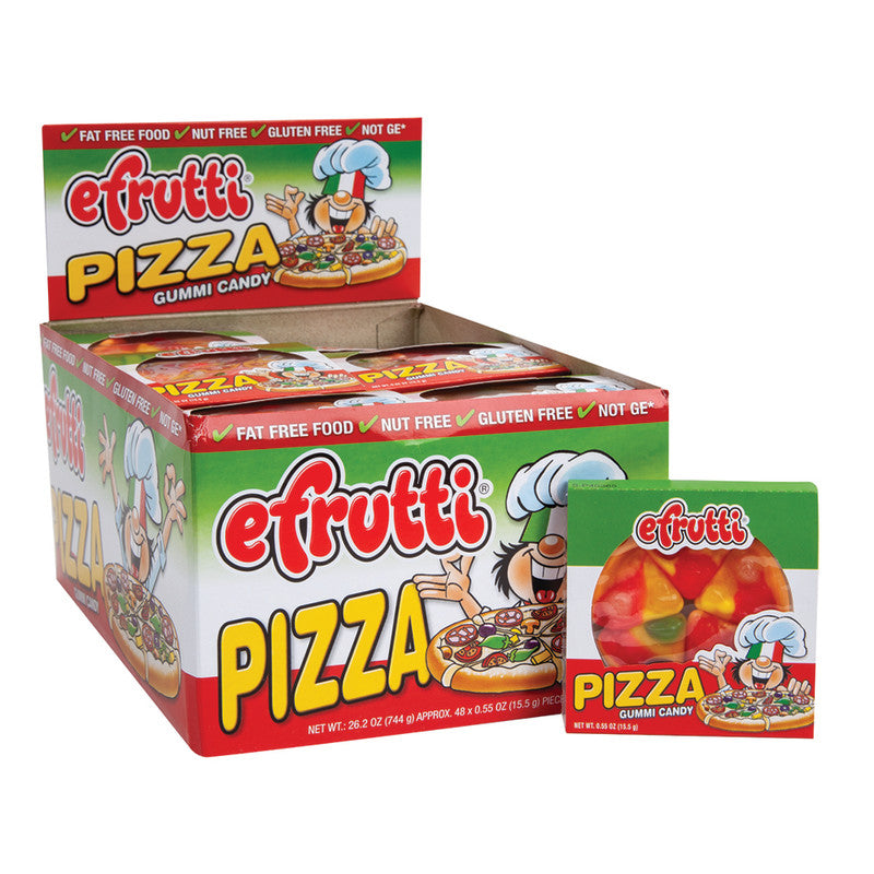 Wholesale Efrutti Gummi Pizza 0.55 Oz- Bulk