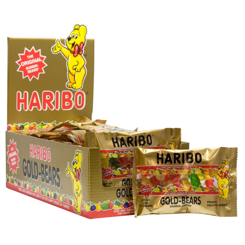 Wholesale Haribo Gummy Gold Bears 2 Oz Bag- Bulk