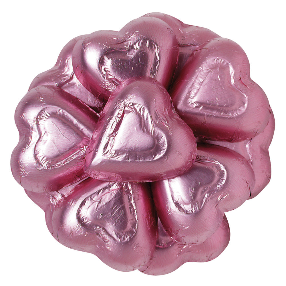 Madelaine Milk Chocolate Pink Foiled Hearts