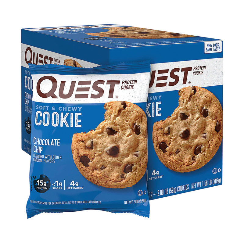 Wholesale Quest Chocolate Chip Protein Cookies 1.8 Oz - 72ct Case Bulk