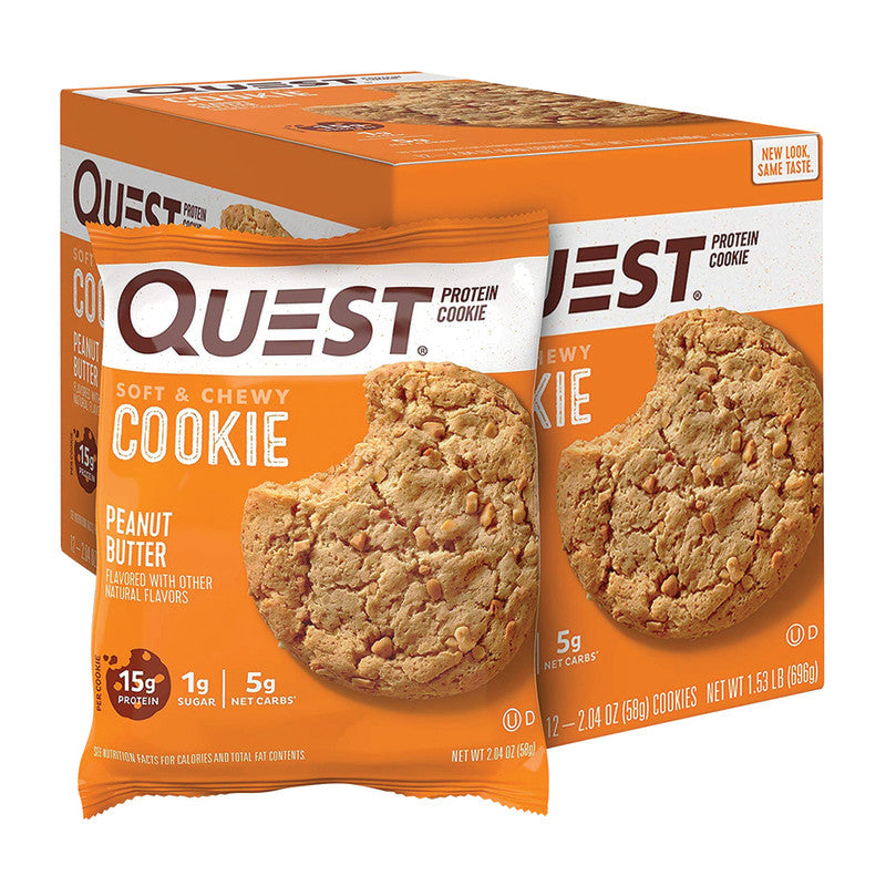 Wholesale Quest Peanut Butter Protein Cookies 1.8 Oz - 72ct Case Bulk