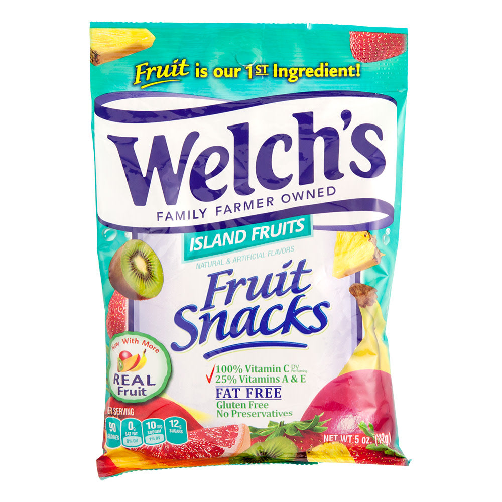 Welch'S Island Fruits Fruit Snacks 5 Oz Peg Bag