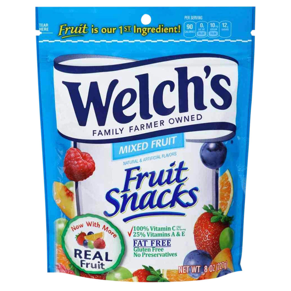 Welch'S Fruit Snacks Mixed Fruit 8 Oz Pouch