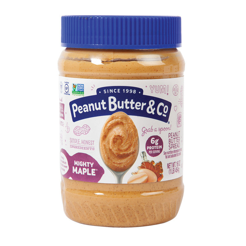 Wholesale Peanut Butter & Co Peanut Butter Mighty Maple 16 Oz Jar - 6ct Case Bulk