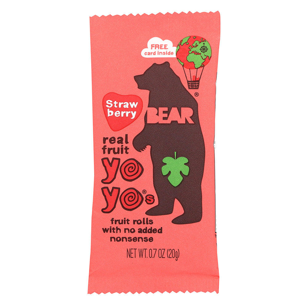 Bear Real Fruit Yoyo'S Strawberry 0.7 Oz