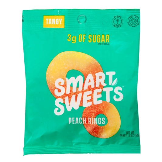 Wholesale Smartsweets Peach Rings 1.8 Oz Peg Bag- Bulk