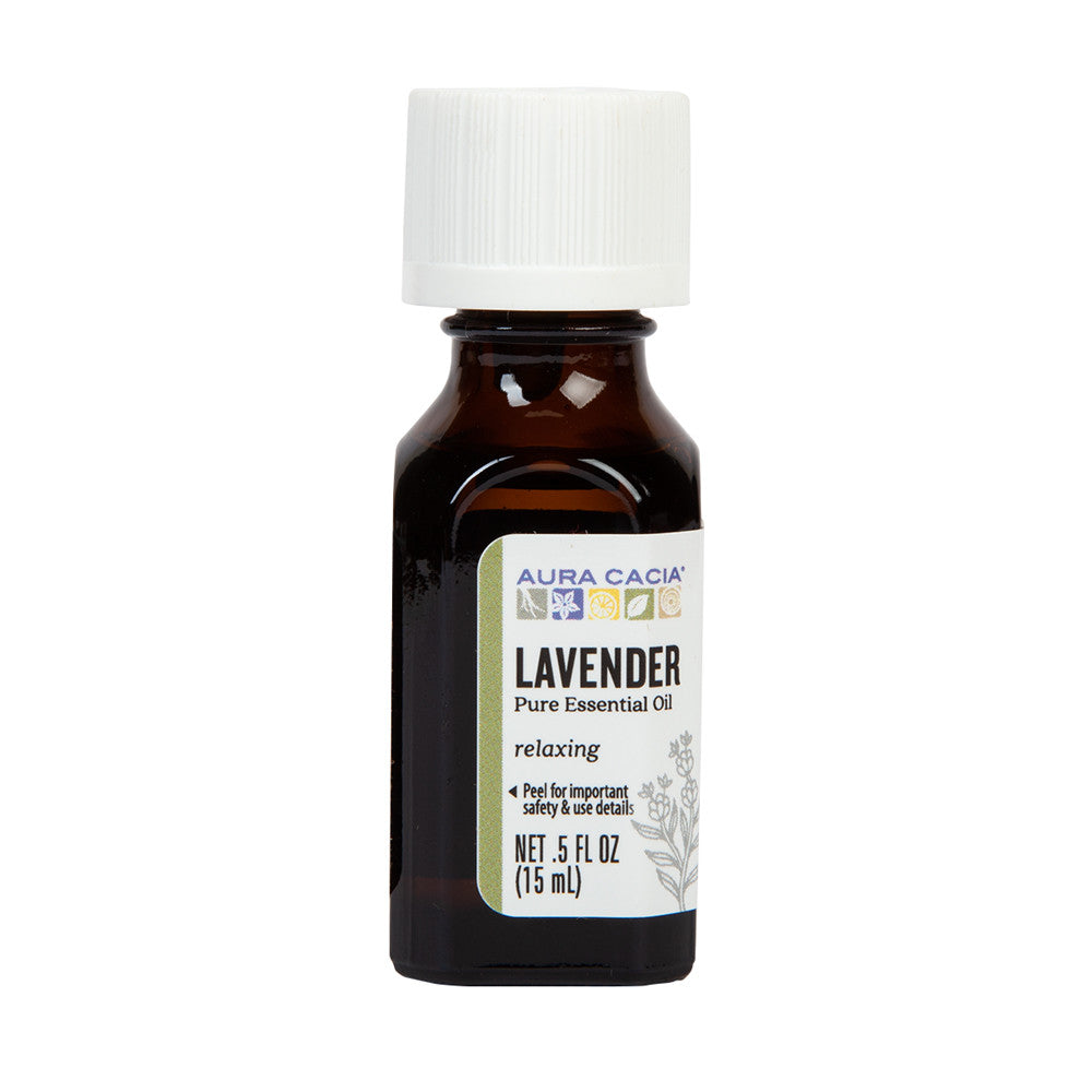Aura Cacia Essential Oil Lavender 0.5 Oz Bottle