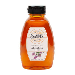 Wholesale Sandt'S Alfalfa Honey 1 Lb Bottle - 12ct Case Bulk