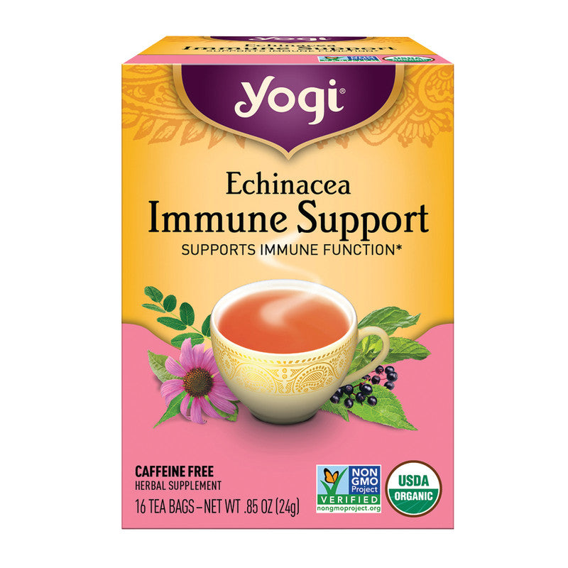 Wholesale Yogi Tea-Echinacea Immune Support 16 Ct Box - 6ct Case Bulk