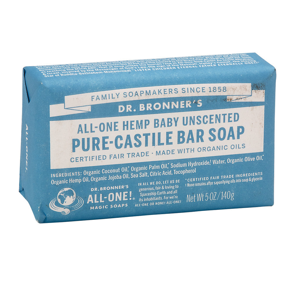 Dr. Bronner'S Baby Unscented Magic Bar 5 Oz Soap