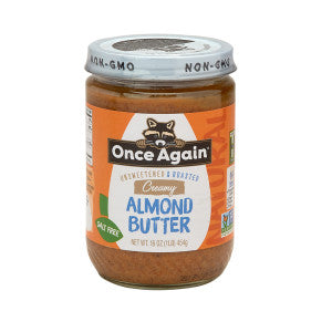 Wholesale Once Again No Stir Roasted Creamy Almond Butter 16 Oz Jar - 6ct Case Bulk
