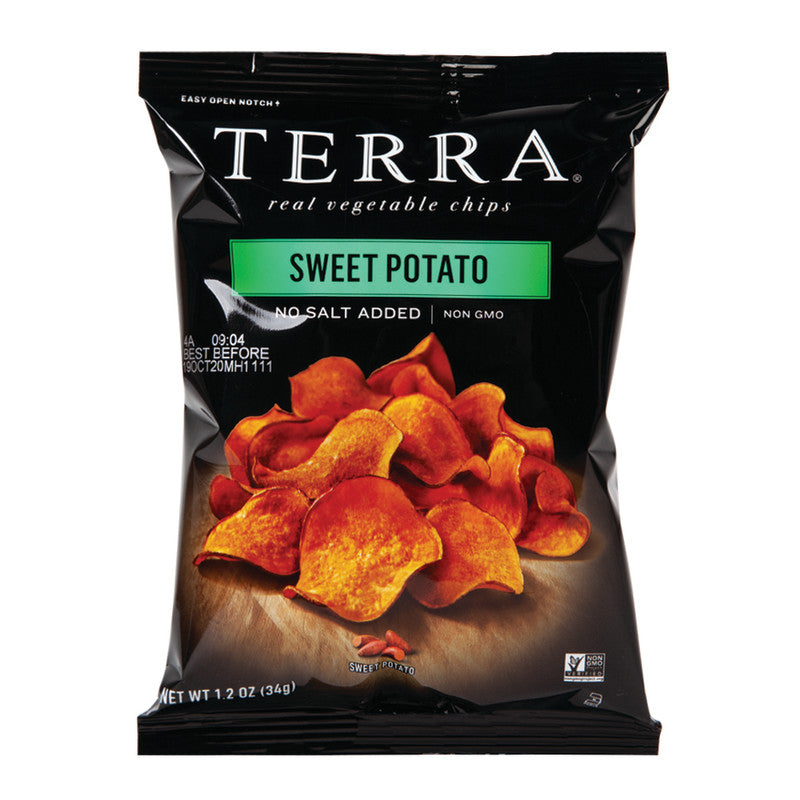 Wholesale Terra Chips No Salt Sweet Potato 1.2 Oz Bag - 24ct Case Bulk