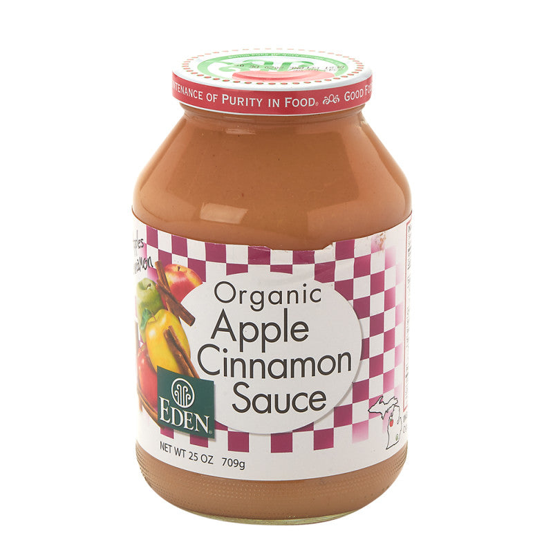 Wholesale Eden Organic Apple Cinnamon Sauce 25 Oz Jar - 12ct Case Bulk