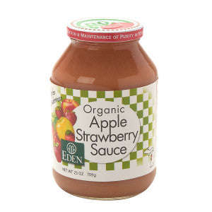 Wholesale Eden Organic Apple Strawberry Sauce 25 Oz Jar 1ct Each- Bulk