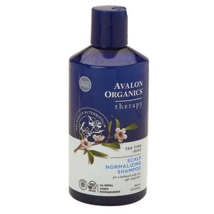 Wholesale Avalon Organics Tea Tree Mint Scalp Normalizing Shampoo 14 Oz Bottle Bulk