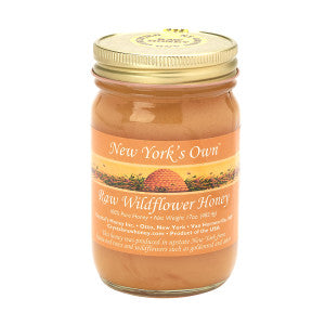 Wholesale Crystal'S Raw Honey New York'S Own Raw Wildflower 17 Oz Jar - 6ct Case Bulk