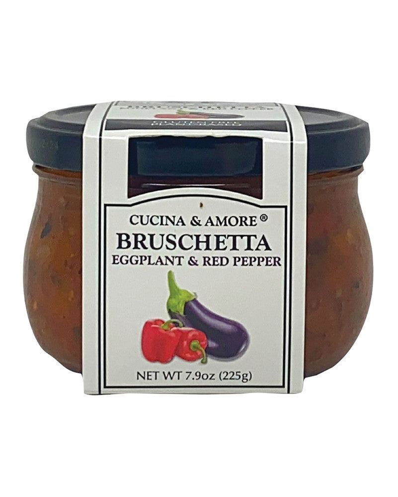 Wholesale Cucina & Amore Bruschetta Eggplant & Red Pepper 7.9 Oz Jar Bulk