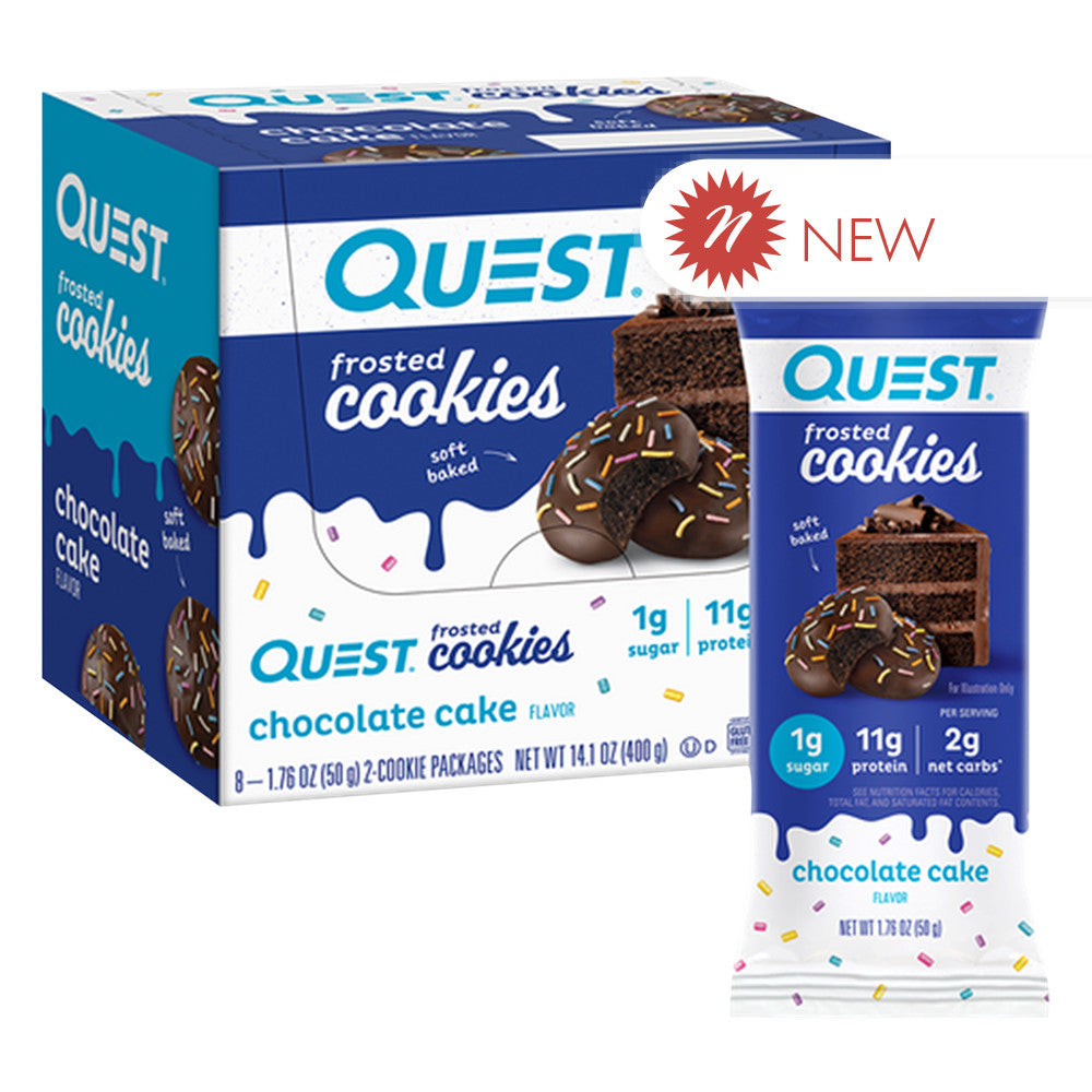 Wholesale Quest - Frosted Cookie - Chocolate Cake - 1.76Oz Bulk