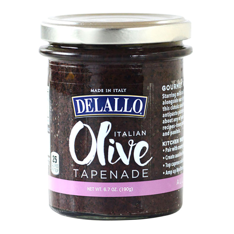 Wholesale Delallo Black Olive Tapenade 6.7 Oz Jar Bulk