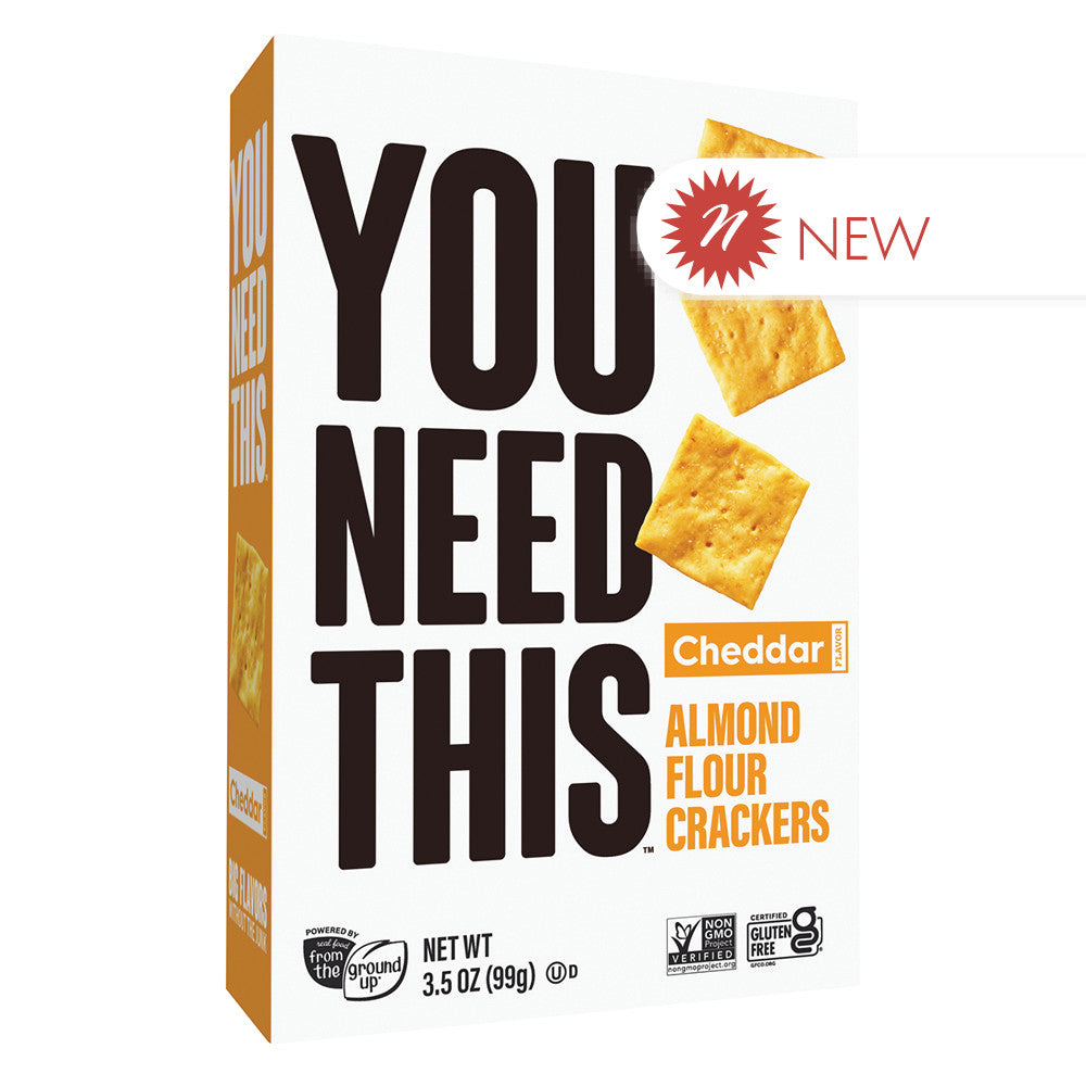 Wholesale From The Ground Up You Need This Cheddar Almond Flour Crackers 3.5 Oz Box Bulk