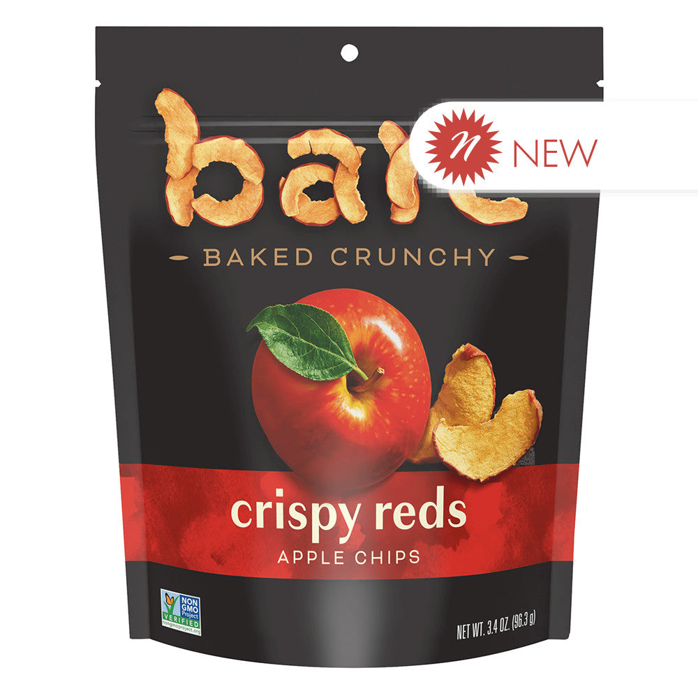Wholesale Bare Crispy Reds Apple Chips 3.4 Oz Pouch- Bulk
