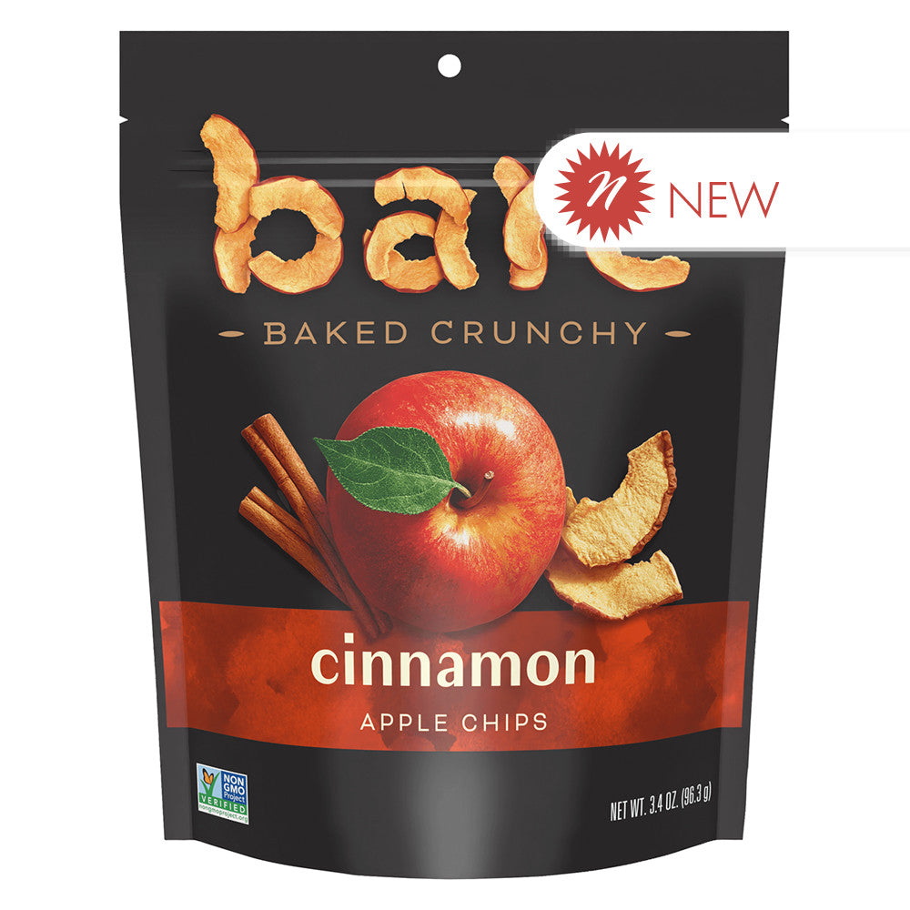 Wholesale Bare Cinnamon Apple Chips 3.4 Oz Pouch- Bulk