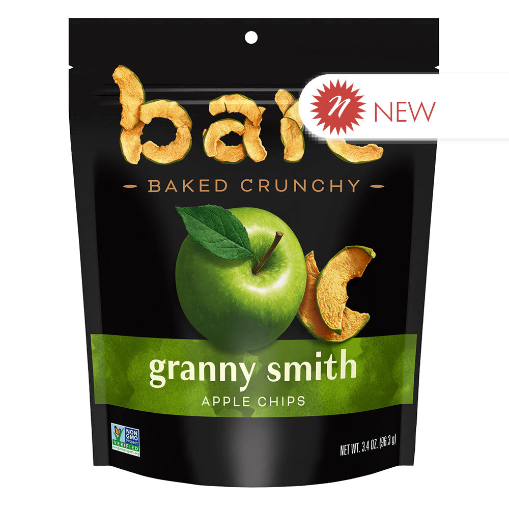 Wholesale Bare Granny Smith Apple Chips 3.4 Oz Pouch-12ct Case Bulk