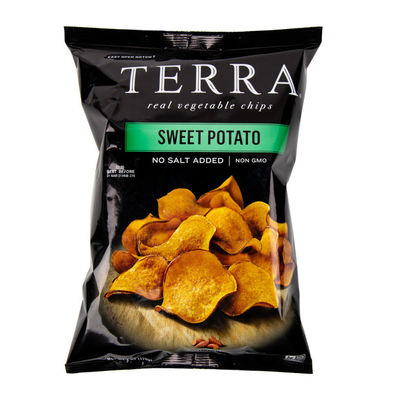 Wholesale Terra Chips No Salt Added Sweet Potato Chips 6 Oz Bag - 12ct Case Bulk