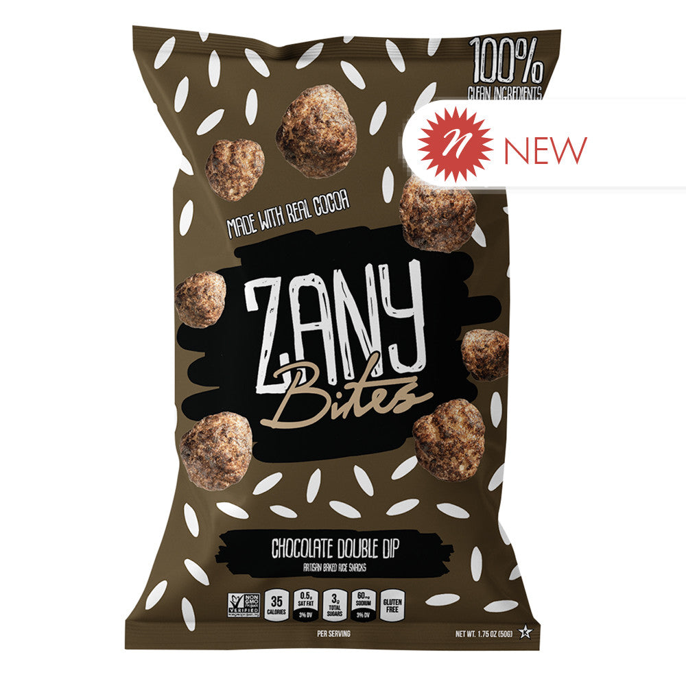 Zany Bites Chocolate Double Dip 1.75 Oz Bag