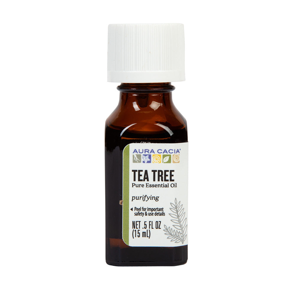Aura Cacia Tea Tree Essential Oil 0.5 Oz Bottle