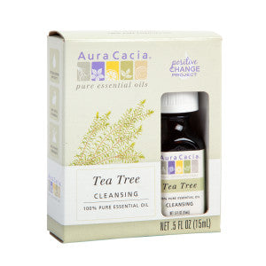 Wholesale Aura Cacia Boxed Tea Tree Essential Oil 0.5 Oz Bottle 1ct Each- Bulk