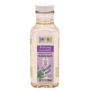 Wholesale Aura Cacia Relaxing Lavender Bubble Bath 13 Oz Bottle- Bulk