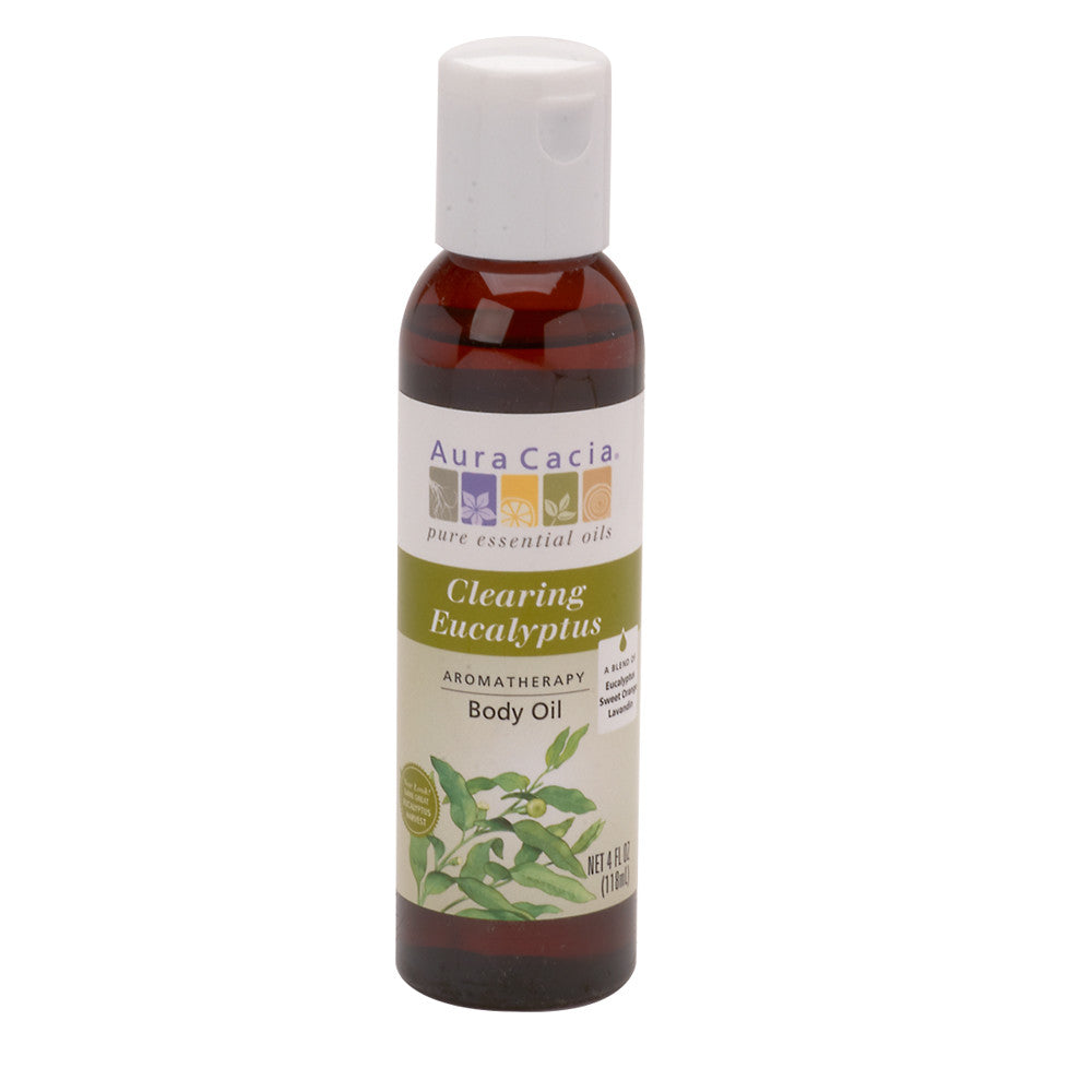 Wholesale Aura Cacia Clearing Eucalyptus Body Oil 4 Oz Bottle- Bulk