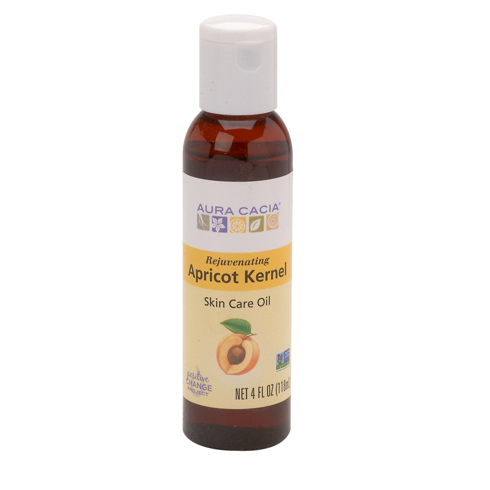 Aura Cacia Apricot Kernel Skin Care Oil 4 Oz Bottle