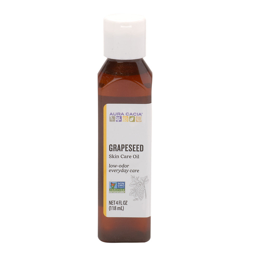 Wholesale Aura Cacia Grapeseed Skin Care Oil 4 Oz Bottle- Bulk