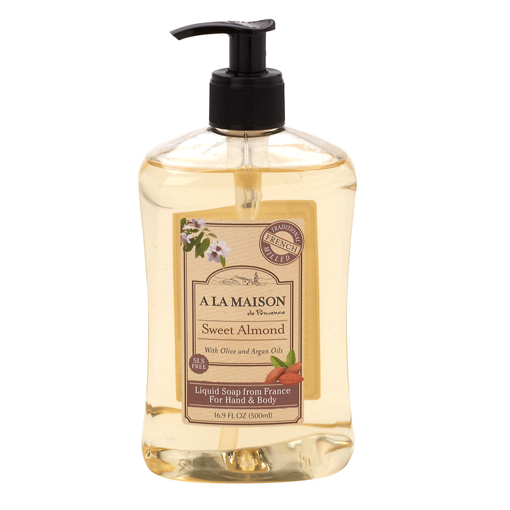 A La Maison Sweet Almond Liquid Soap 16.9 Oz Pump Bottle