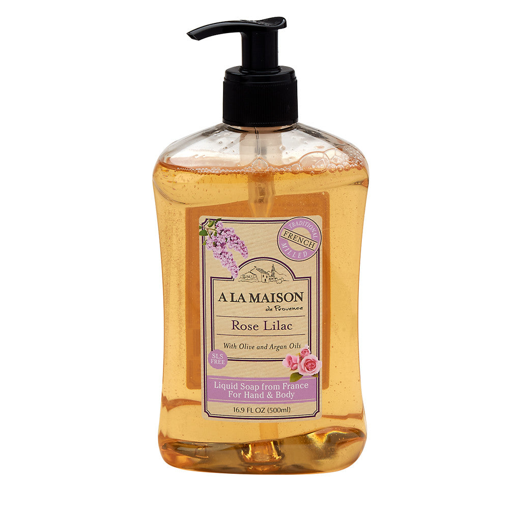 A La Maison Rose Lilac Liquid Soap 16.9 Oz Pump Bottle